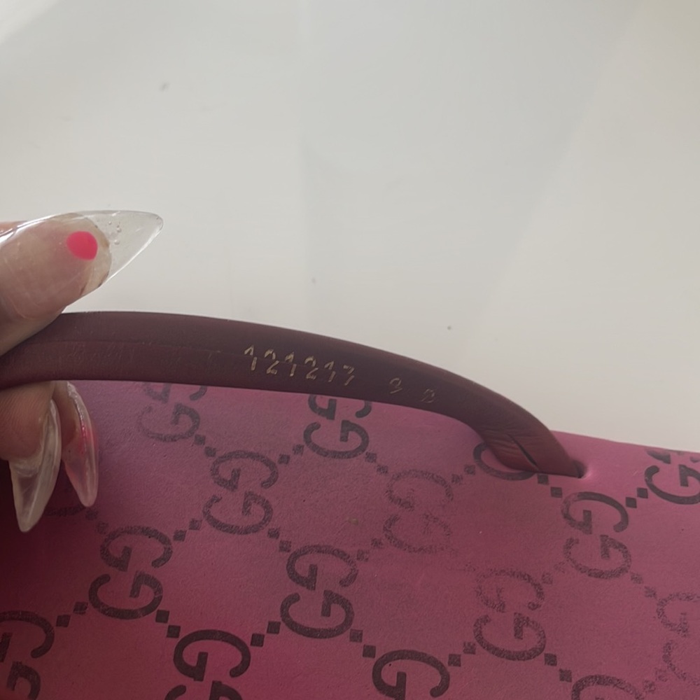 Berry Gucci Slides Authetic - Picture 5 of 6